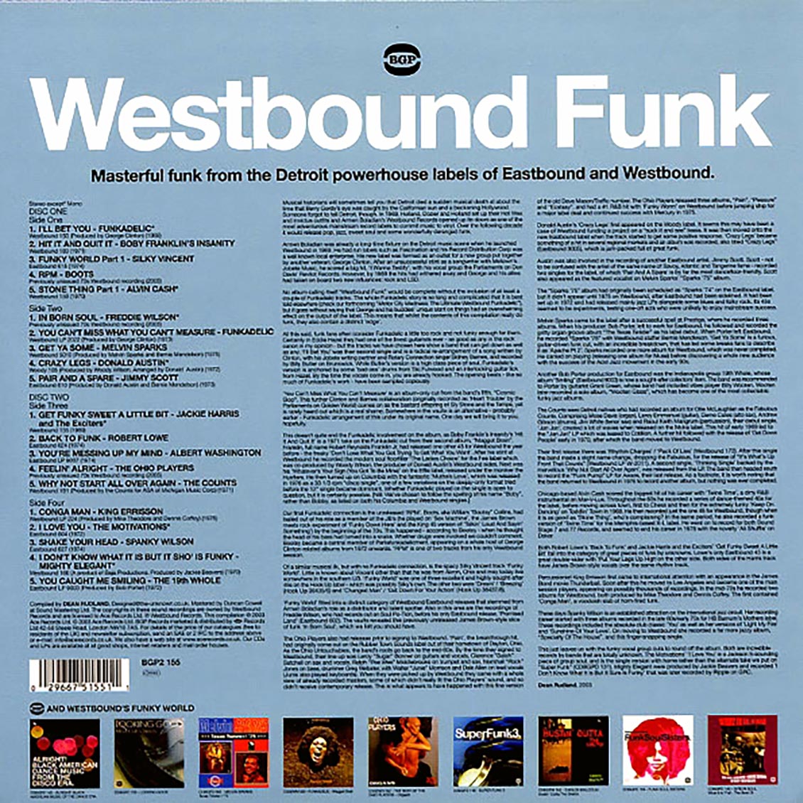 Westbound Funk: Masterful Funk From The Detroit Powerhouse Labels Of Eastbound And Westbound (2LP) Vinyl Record { vinyl }