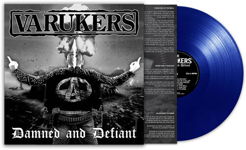 Varukers - Damned & Defiant - Blue { vinyl }