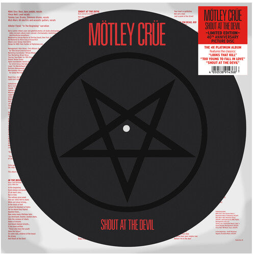 Motley Crue - Shout At The Devil (Limited Edition Picture Disc) { vinyl }