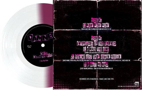 The Damned - Neat Neat Neat - Purple/white { vinyl }