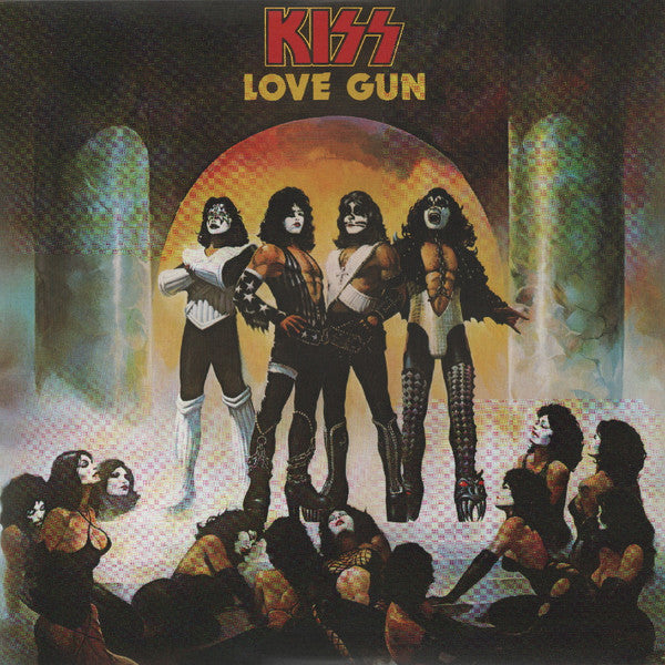KISS - Love Gun (LP) (Tangerine/Aqua Splatter Vinyl Record) { vinyl }