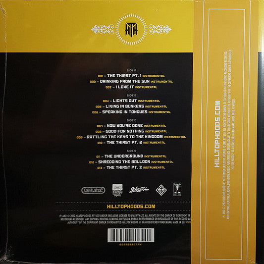Hilltop Hoods – Drinking From The Sun Instrumental Edition. (Ltd. Numbered) Vinyl Record { vinyl }