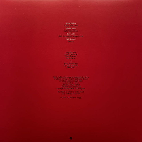 King Crimson - Discipline (LP) (200g, 40th Anniv. Ltd. Vinyl Record) { vinyl }