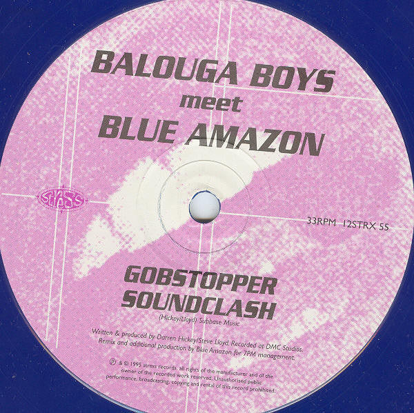 Balouga Boys meet Blue Amazon - Gobstopper Soundclash (12",S/Sided,Blu) Vinyl Record { vinyl }