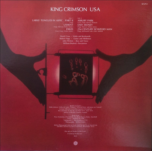 King Crimson - USA (LP) (200g Vinyl Record) { vinyl }