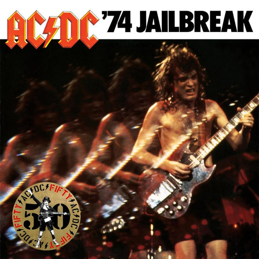 AC/DC – '74 Jailbreak - 50th Anniversary Gold Vinyl LP Record { vinyl }