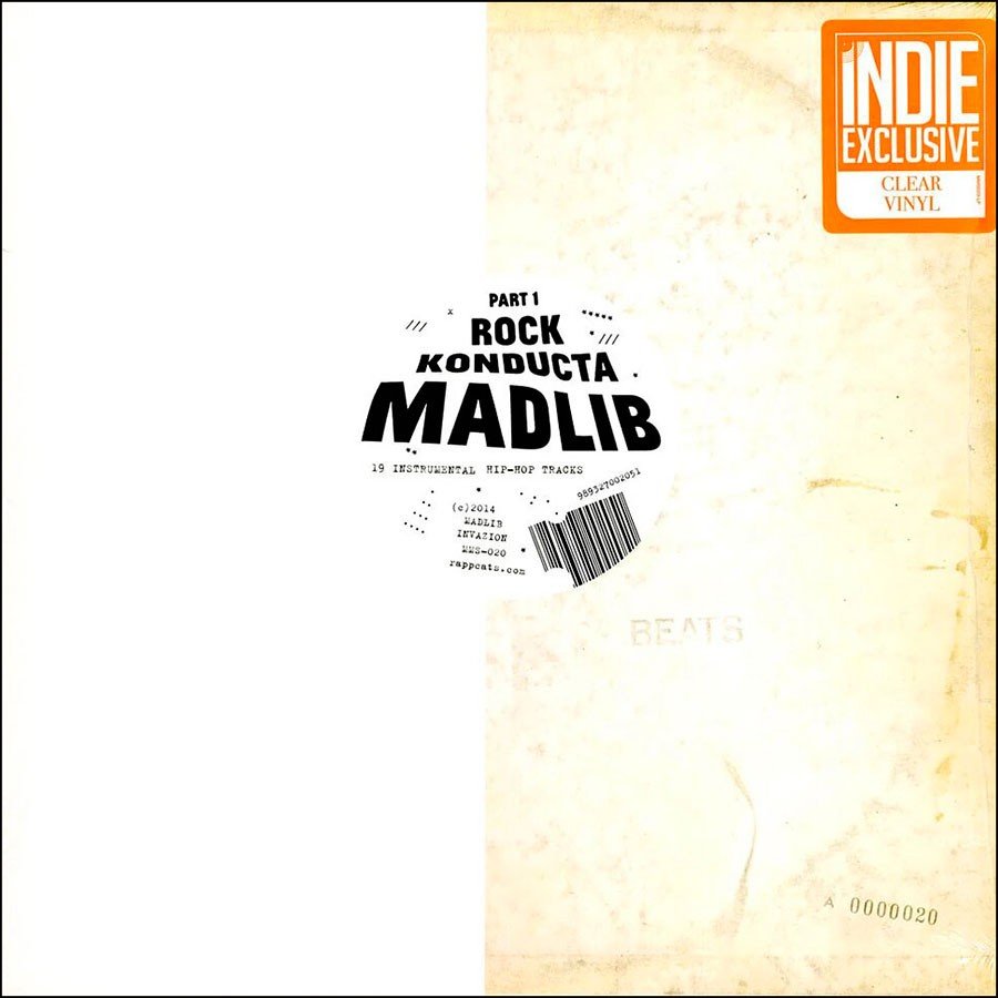 Madlib - Rock Konducta Pt. 1 - Clear Vinyl LP Record { vinyl }