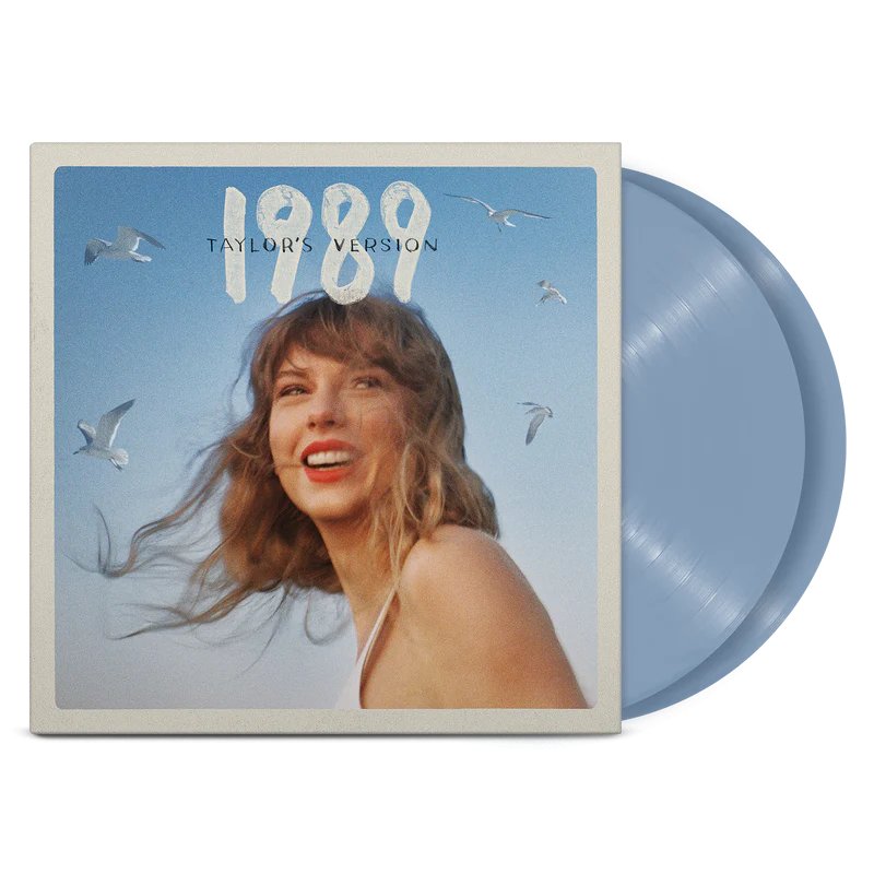 Taylor Swift - 1989 (Taylor's Version) - Crystal Skies Blue Vinyl LP Record { vinyl }