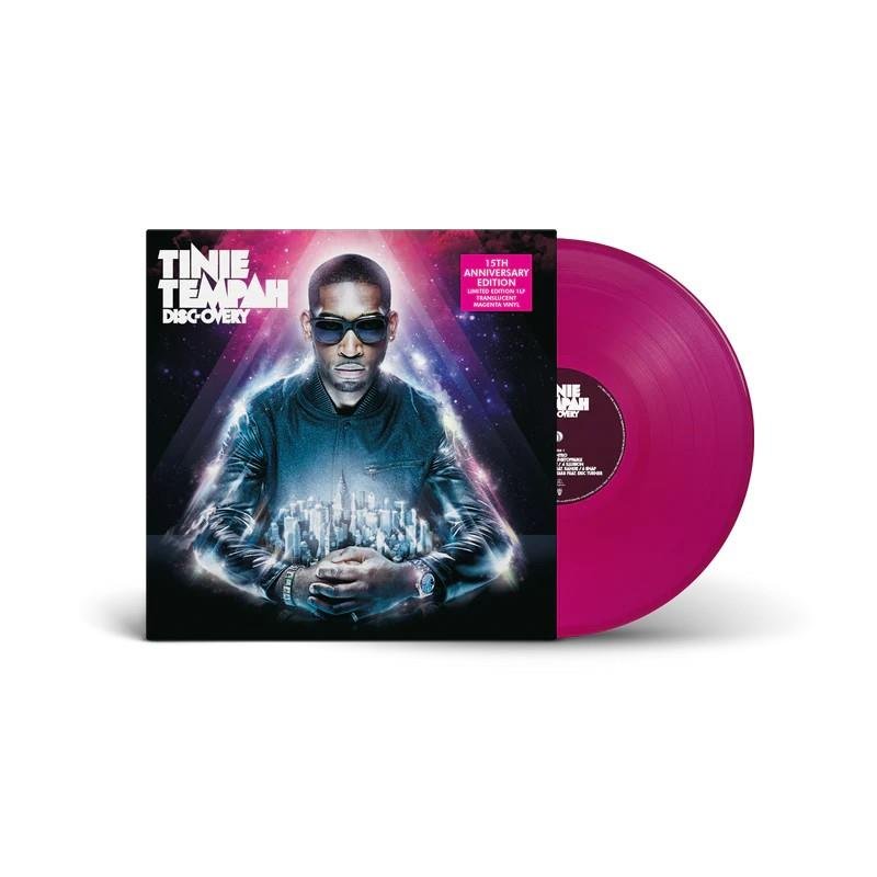 Tinie Tempah - Disc-Overy - 15th Anniversary Magenta Vinyl LP Record { vinyl }