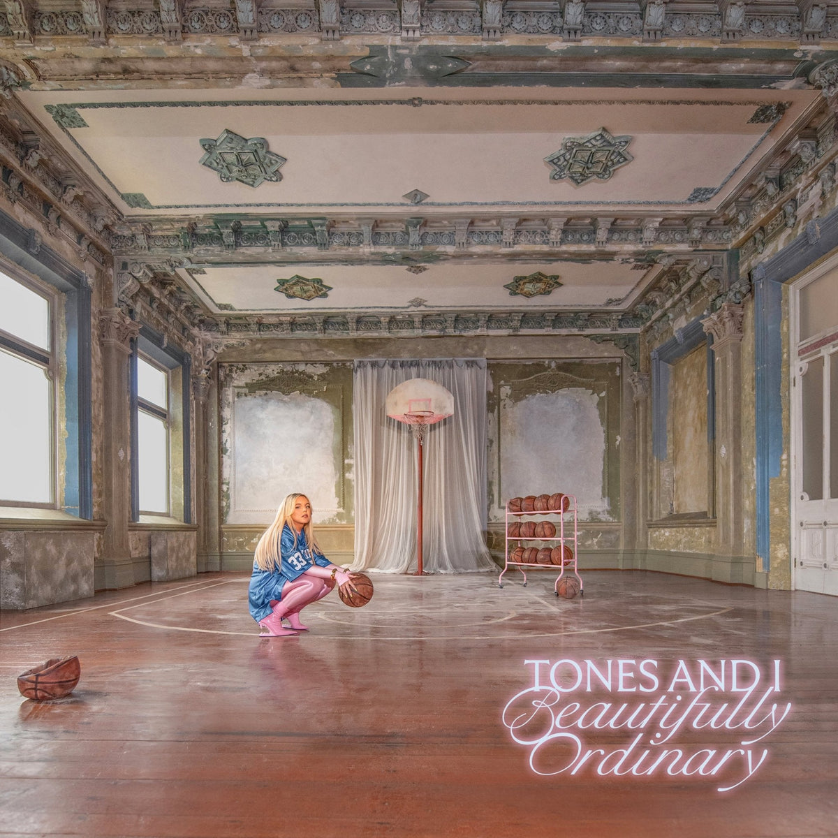 Tones And I - Beautifully Ordinary - Pink and Silver Vinyl LP Record { vinyl }
