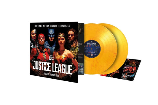 Various Artists - Justice League Soundtrack - Flaming Vinyl LP Record { vinyl }
