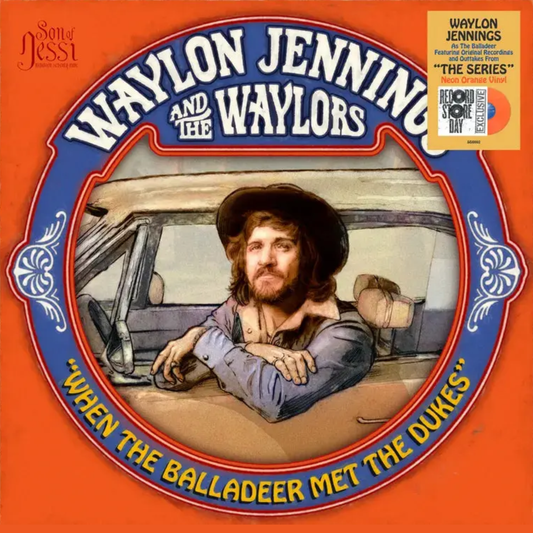 Waylon Jennings & The Waylors - When The Balladeer Met The Dukes - RSD 2026 Orange Vinyl LP Record { vinyl }