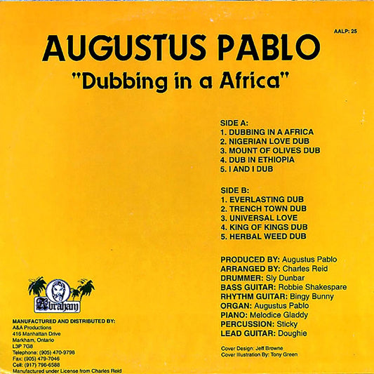 Augustus Pablo - Dubbing In A Africa (LP Vinyl Record) { vinyl }