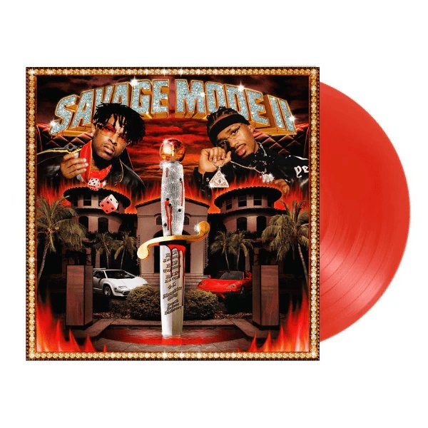 21 Savage & Metro Boomin ‎– Savage Mode II - Translucent Red Vinyl LP Record { vinyl }