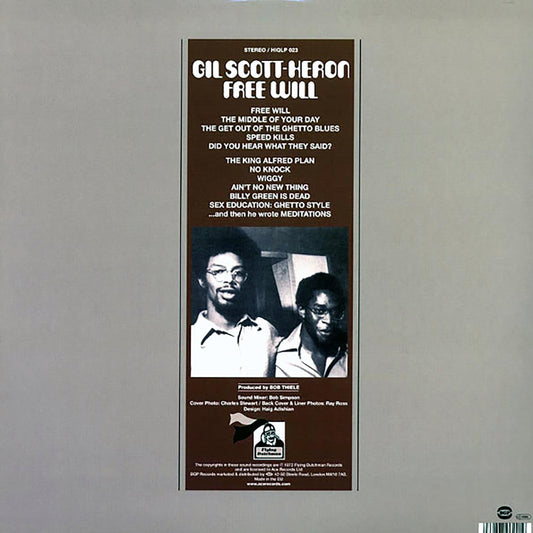 Gil Scott-Heron - Free Will (180g Vinyl Record) { vinyl }