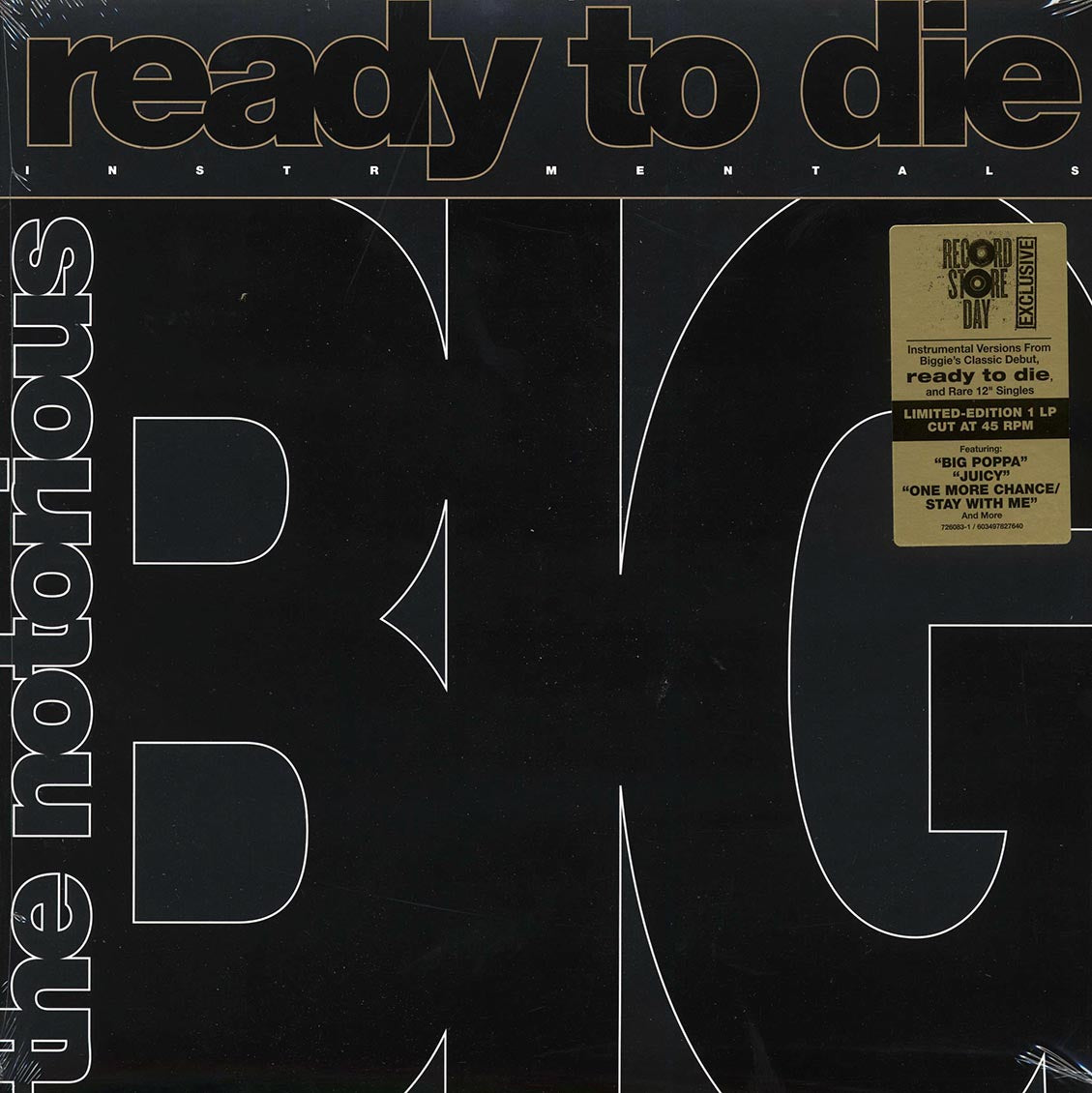 The Notorious BIG - Ready To Die Instrumentals (Limited Edition RSD Vinyl LP) { vinyl }