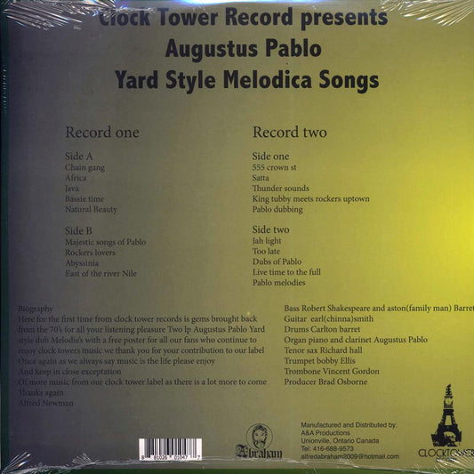 Augustus Pablo – Yard Style Melodica Songs (Limited 2LP Vinyl Compilation + Poster) { vinyl }