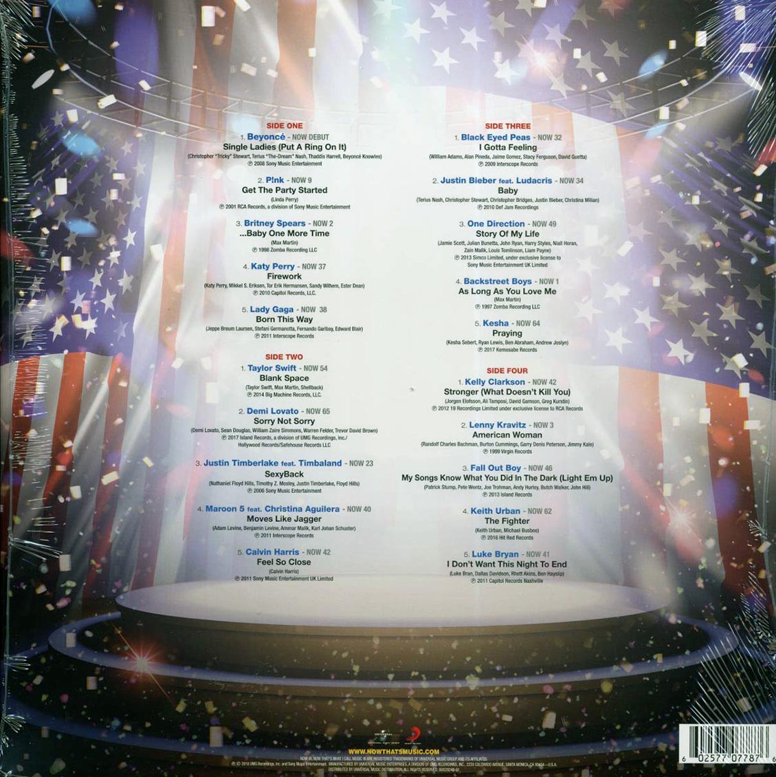 Now That's What I Call Music! 20th Anniversary Volume 1 (2LP Ltd. Red Blue Vinyl Record) { vinyl }