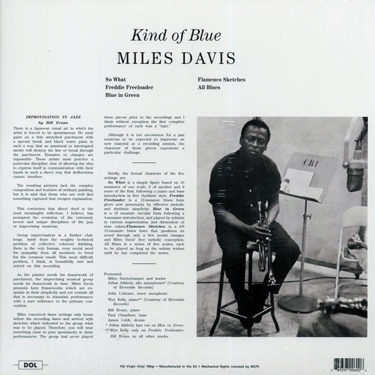 Miles Davis - Kind Of Blue (180g Blue Vinyl LP) { vinyl }