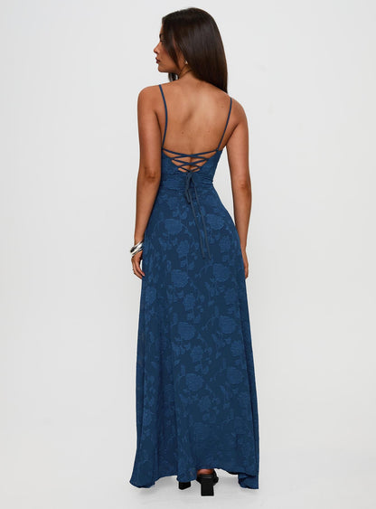 South Of France Maxi Dress Navy