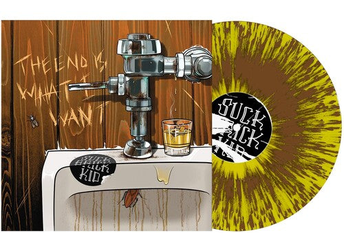 Suck Brick Kid - The End Is What I Want - Yellow & Brown Splatter { vinyl }