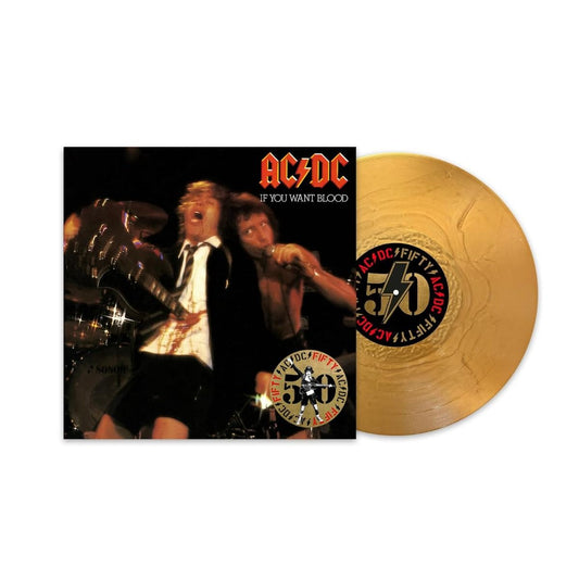 AC/DC - If You Want Blood You've Got It (50th Anniversary Edition, Gold Color Vinyl Record) { vinyl }
