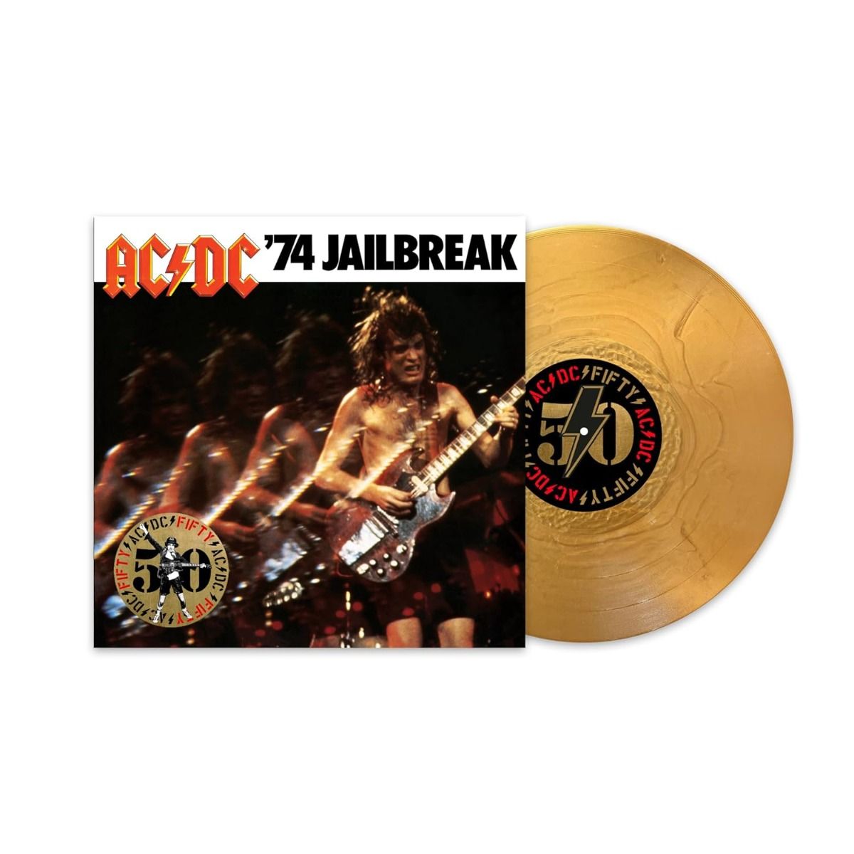 AC/DC - '74 Jailbreak (50th Anniversary Edition, Gold Color Vinyl Record) { vinyl }