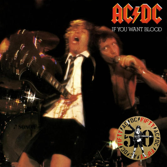 AC/DC - If You Want Blood You've Got It (50th Anniversary Edition, Gold Color Vinyl Record) { vinyl }