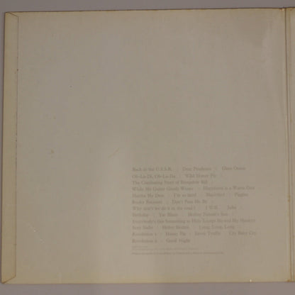 The Beatles - The Beatles (The White Album) (First Pressing) Vinyl Record { vinyl }