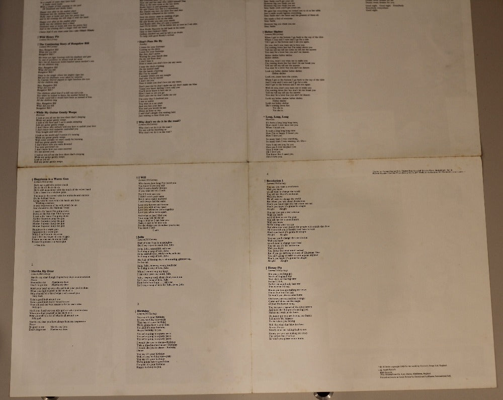 The Beatles - The Beatles (The White Album) (First Pressing) Vinyl Record { vinyl }