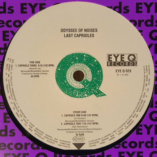 Odyssee Of Noises - Last Caprioles (12") Vinyl Record (Eye Q Records) { vinyl }