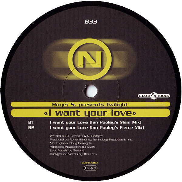 Roger Sanchez - I Want Your Love (12") Vinyl Record { vinyl }