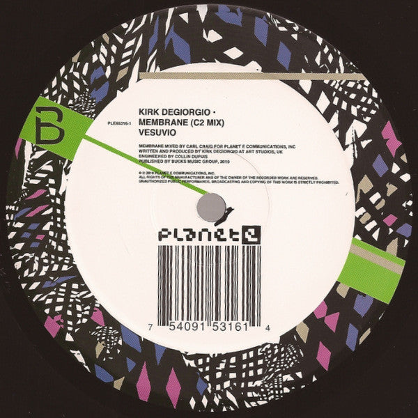 Kirk Degiorgio - Membrane (12") Vinyl Record { vinyl }