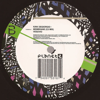 Kirk Degiorgio - Membrane (12") Vinyl Record { vinyl }