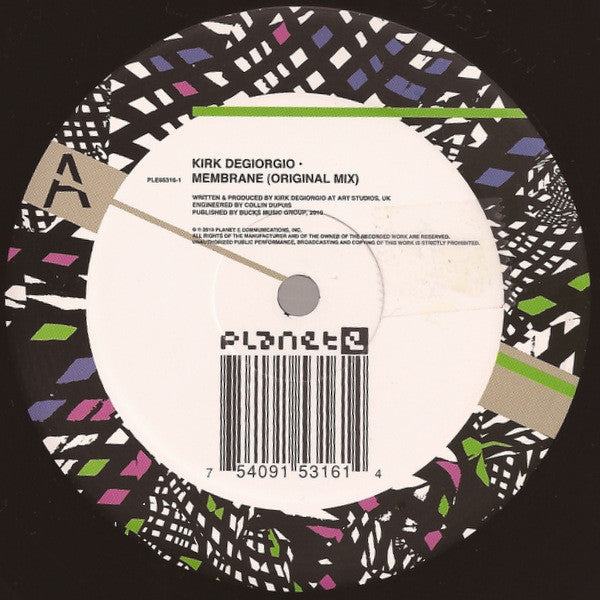 Kirk Degiorgio - Membrane (12") Vinyl Record { vinyl }