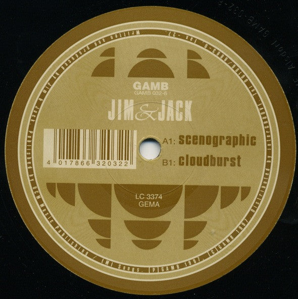 Jim & Jack - Scenographic / Cloudburst (12") Vinyl Record { vinyl }