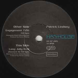 Patrick Lindsey - Engagement (10") Vinyl Record (Harthouse) { vinyl }