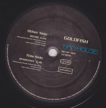 Goldfish - Rotor (10") (Harthouse Germany) Vinyl Record { vinyl }