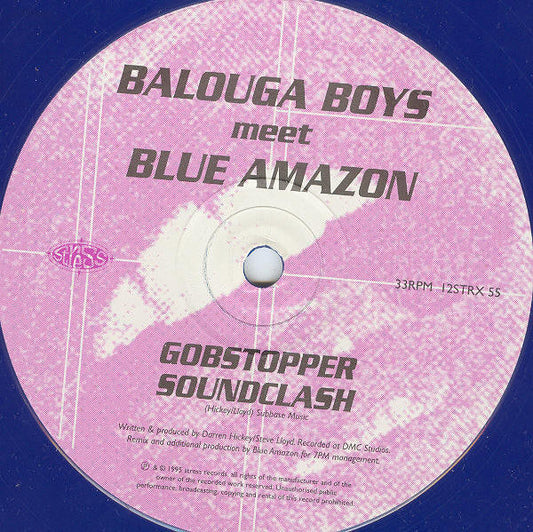 Balouga Boys meet Blue Amazon - Gobstopper Soundclash (12",S/Sided,Blu) Vinyl Record { vinyl }