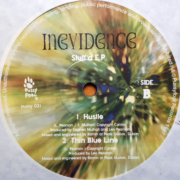 Inevidence - Stuff'd (12") (Pussyfoot) Vinyl Record { vinyl }