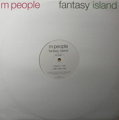 M People - Fantasy Island (12", Promo) Vinyl Record { vinyl }