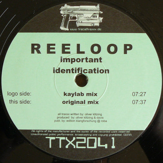 Reeloop - Important (12") (Signed) Vinyl Record { vinyl }