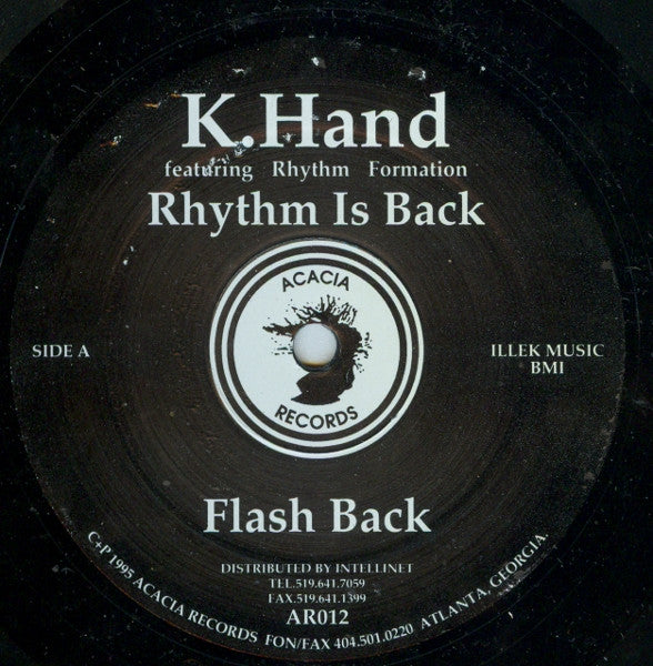K.Hand* featuring Rhythm Formation - Rhythm Is Back (12") Vinyl Record { vinyl }