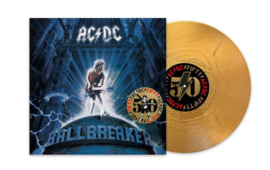 AC/DC – Ballbreaker - 50th Anniversary Gold Vinyl LP Record { vinyl }