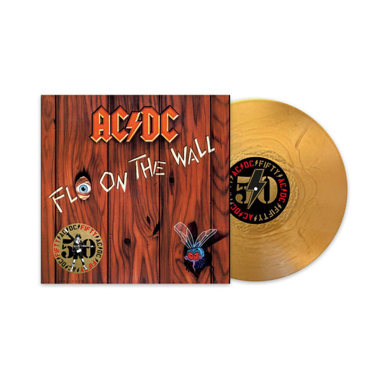 AC/DC - Fly On The Wall - Gold Vinyl LP Record { vinyl }