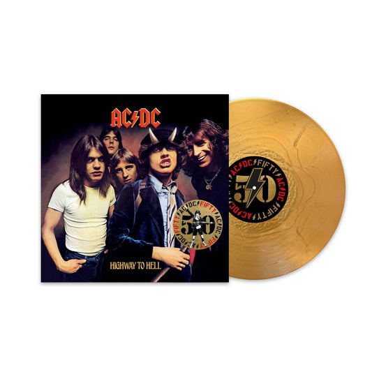 AC/DC - Highway to Hell - Gold Vinyl LP Record { vinyl }