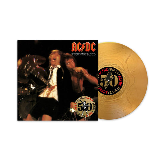 AC/DC - If You Want Blood You've Got It -  Gold Vinyl LP Record { vinyl }