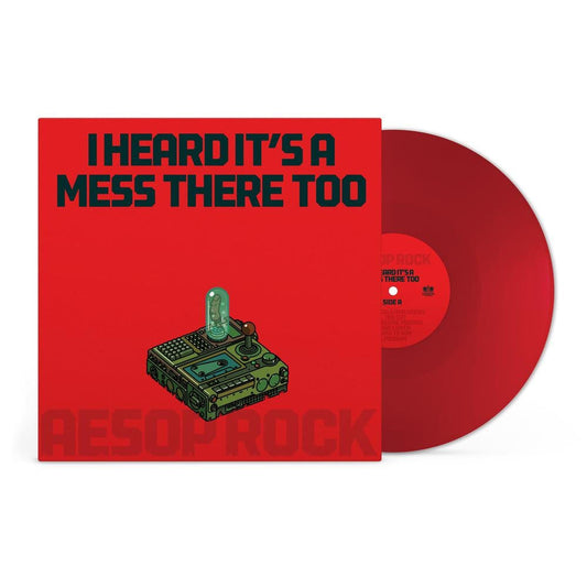 Aesop Rock - I Heard It's A Mess There Too - Red Vinyl LP Record { vinyl }