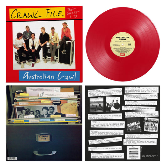 Australian Crawl - Crawl File - Red Vinyl LP Record { vinyl }