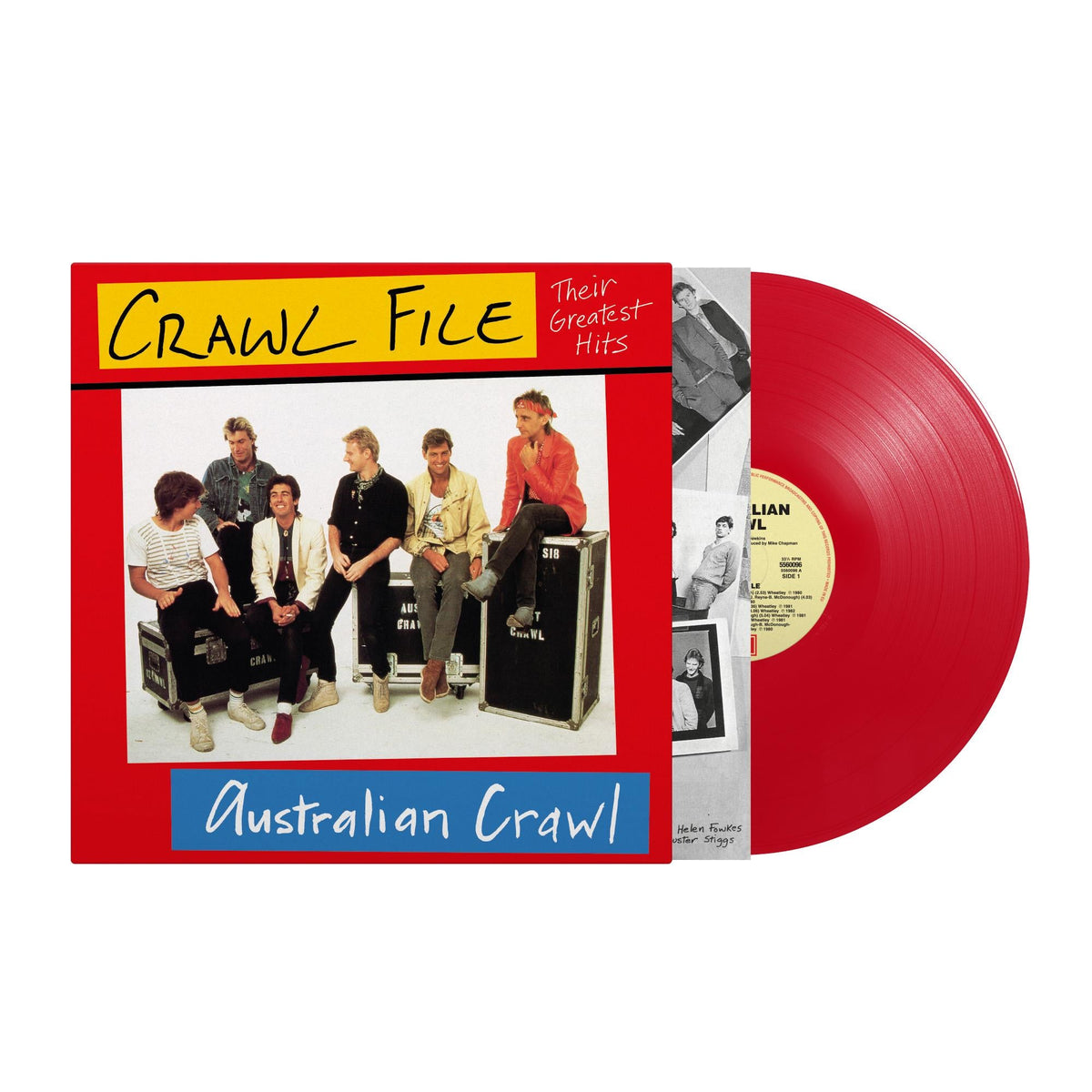 Australian Crawl - Crawl File - Red Vinyl LP Record { vinyl }